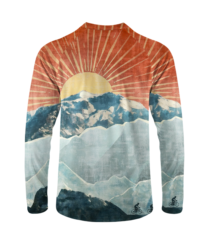 Orionride Iceberg Sunrise Long Sleeve Downhill Jersey