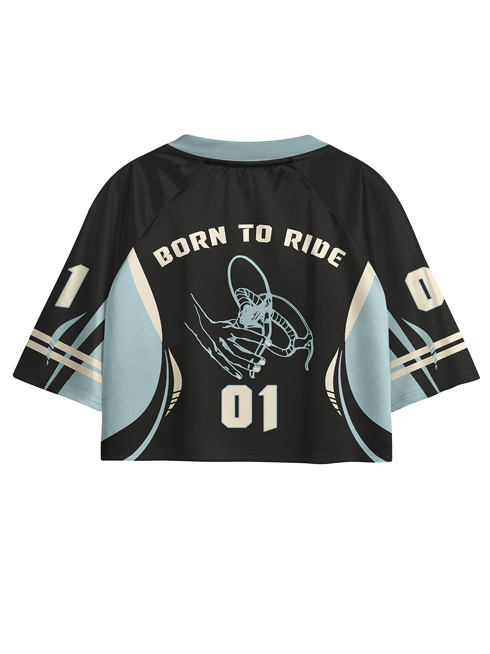 Orionride Biker Chick Women's Sports Crop Jersey