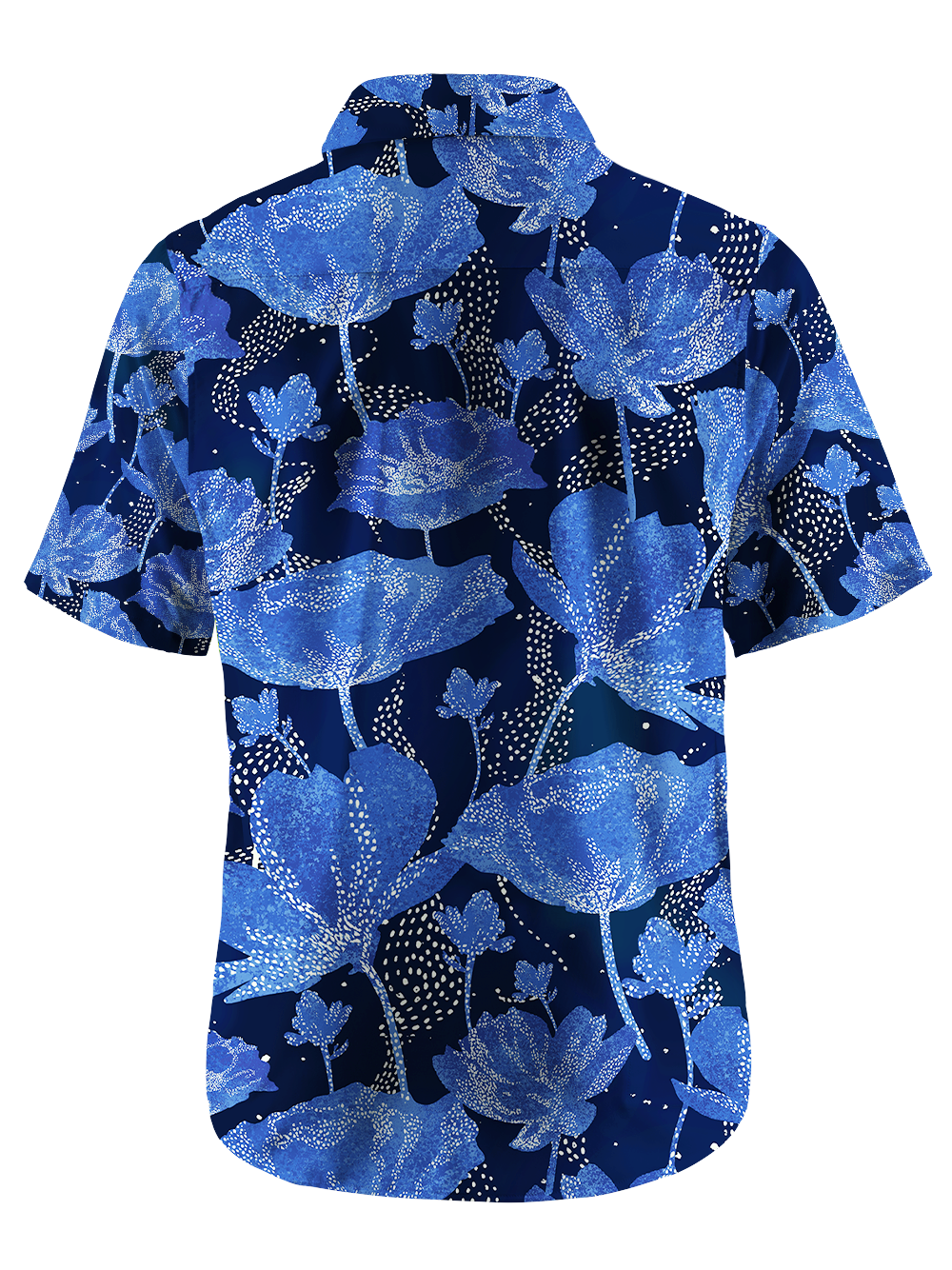 Orionride Glowing Flowers Zipper Pockets Ultra Lightweight Short Sleeves Gravel Shirt