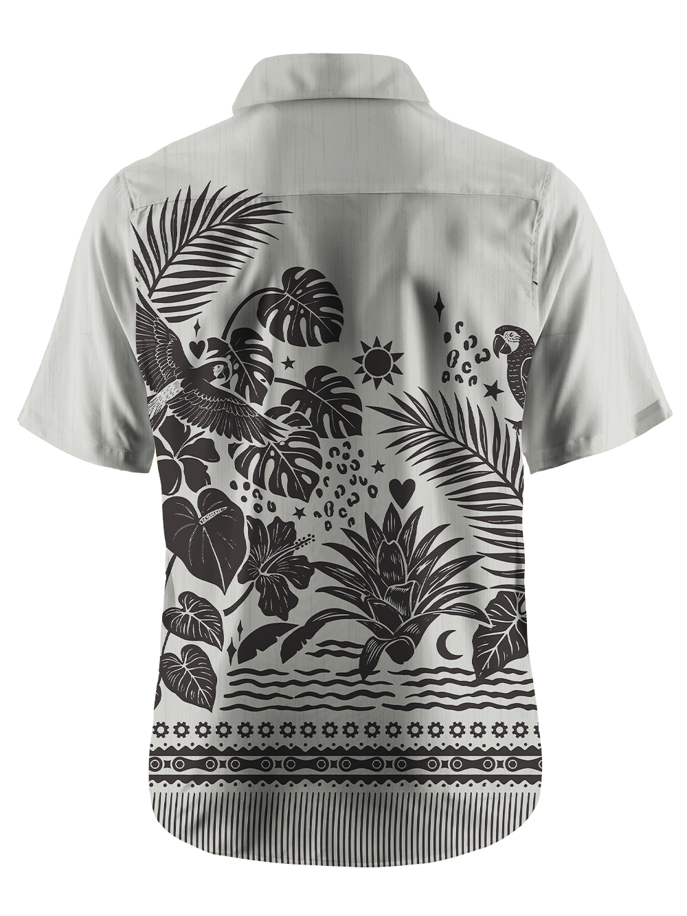 Orionride Tidal Islands Zipper Pockets Ultra Lightweight Short Sleeves Gravel Shirt