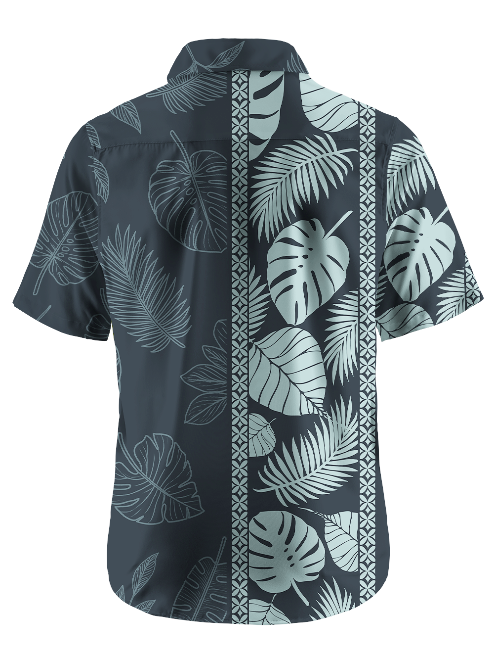 Orionride Striped Monstera Deliciosa Zipper Pockets Ultra Lightweight Short Sleeves Gravel Shirt