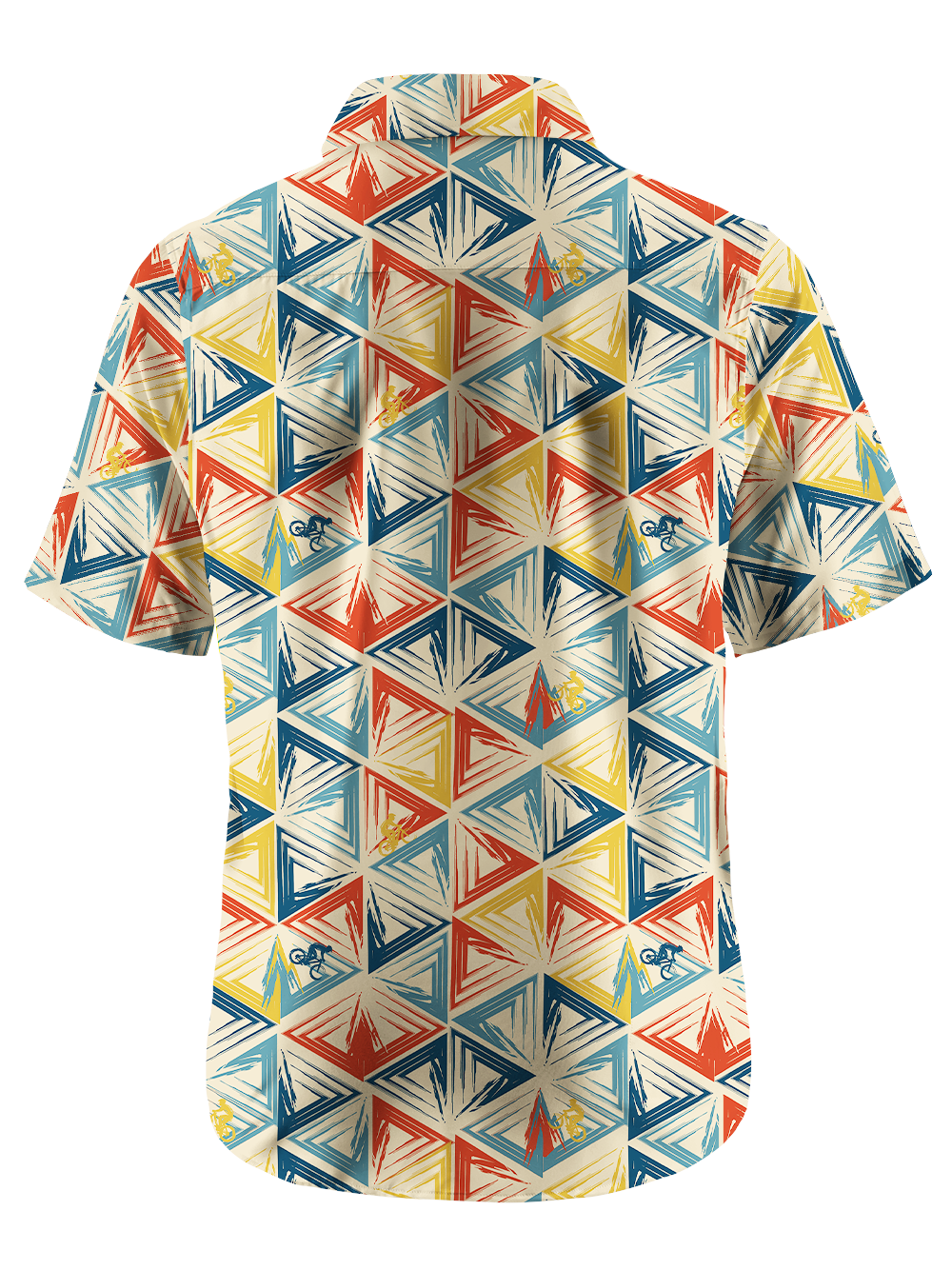 Orionride Rhombic Lattice Zipper Pockets Ultra Lightweight Short Sleeves Gravel Shirt