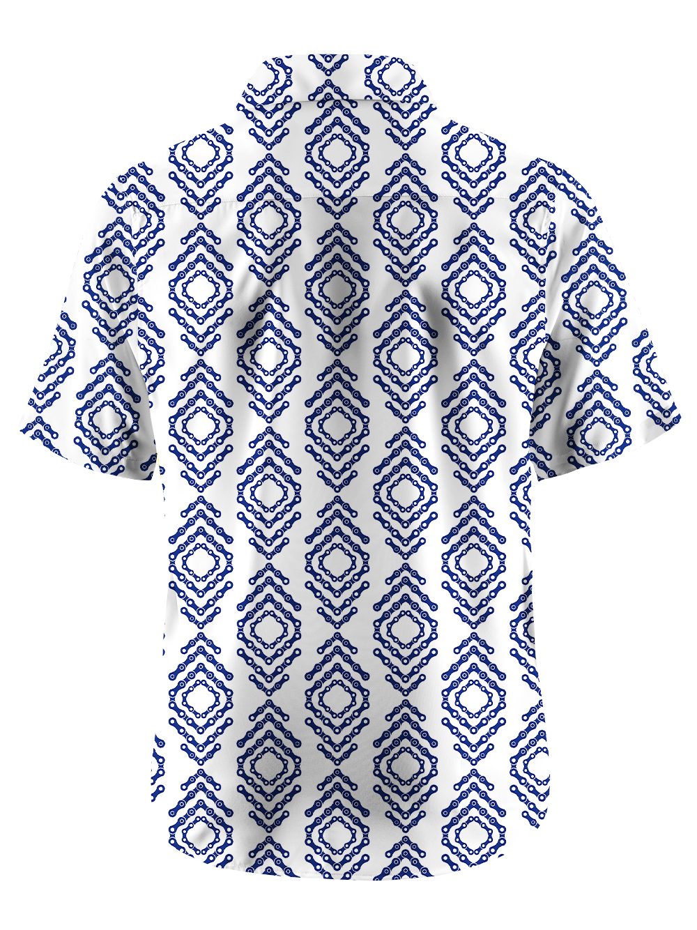 Orionride Chain-Like Lines Zipper Pockets Ultra Lightweight Short Sleeves Gravel Shirt