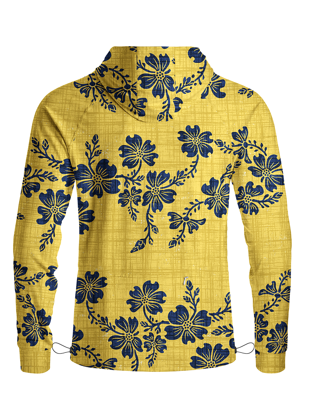 Orionride Yellow Vines Long Sleeve Cycling Hoodie Shirt