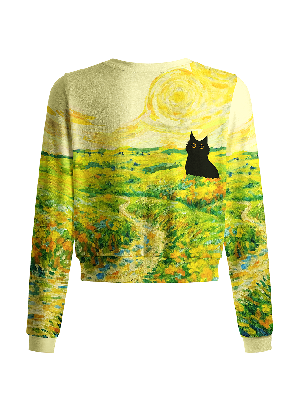 Orionride Cat Hiding Women's Knitted Cardigan