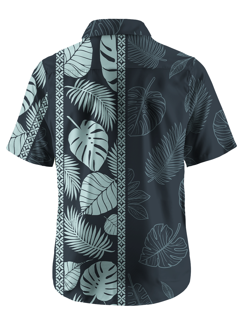 Orionride Striped Monstera Deliciosa Zipper Pockets Ultra Lightweight Short Sleeves Gravel Shirt
