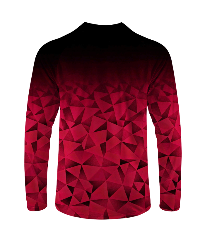 Orionride Red Gemstone Long Sleeve Downhill Jersey