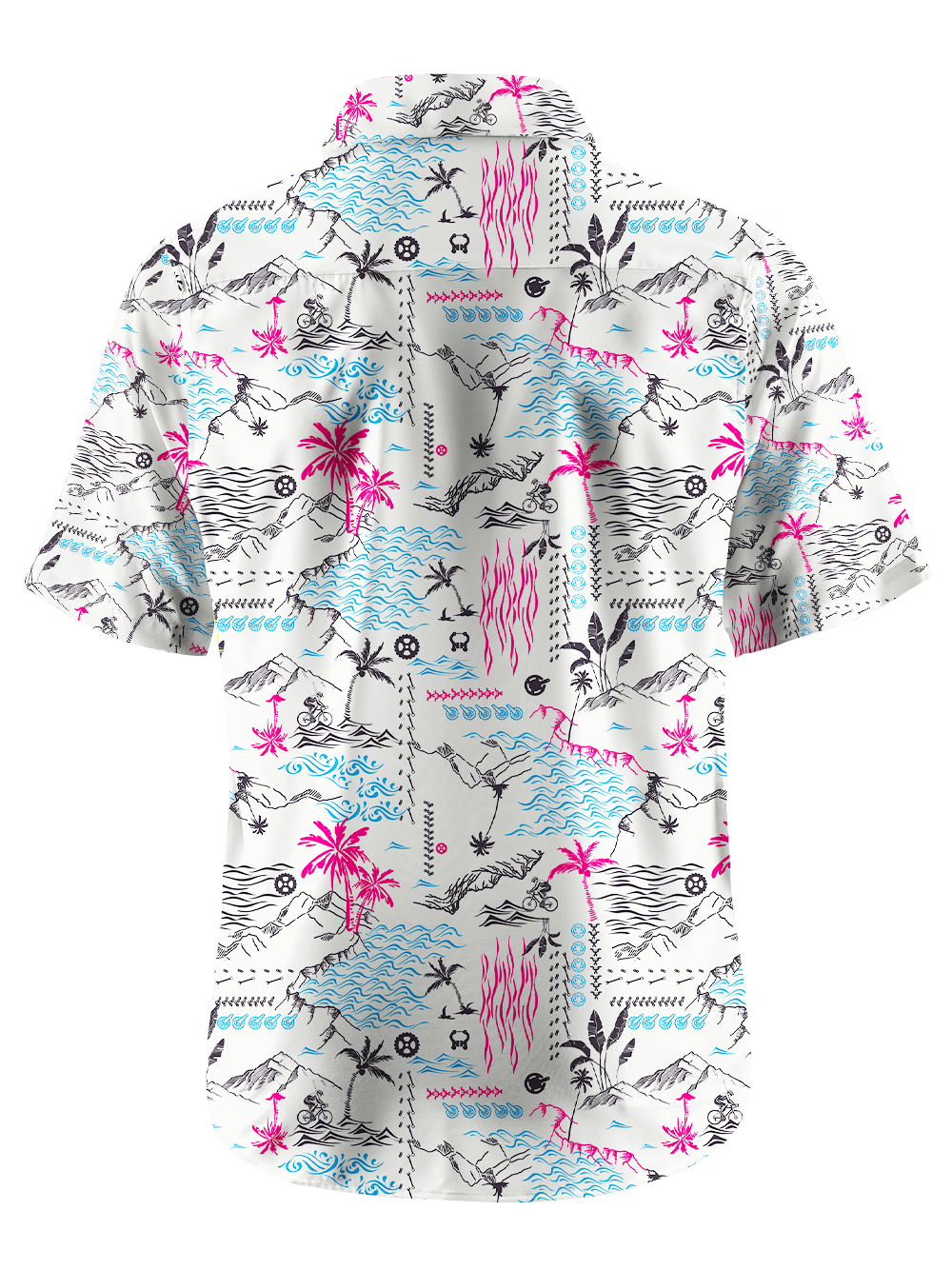 Orionride Breeze And Waves Zipper Pockets Ultra Lightweight Short Sleeves Gravel Shirt