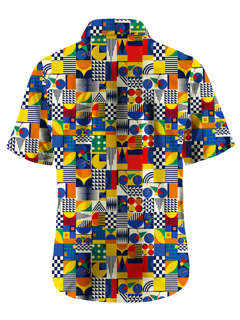 Orionride Geometric Shape Splicing Zipper Pockets Ultra Lightweight Short Sleeves Gravel Shirt