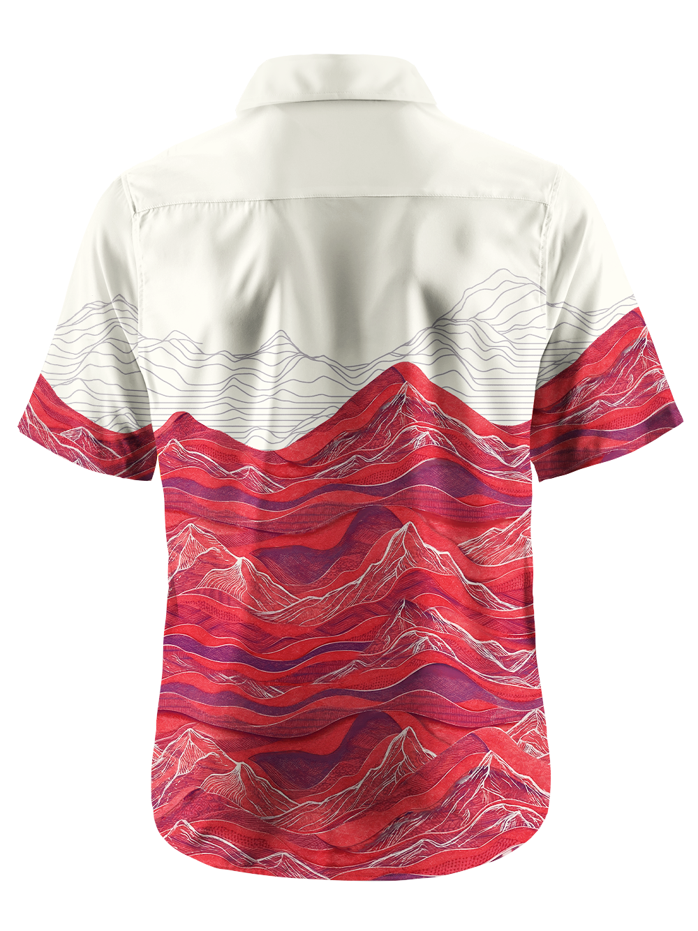 Orionride Rolling Mountain Peaks Zipper Pockets Ultra Lightweight Short Sleeves Gravel Shirt