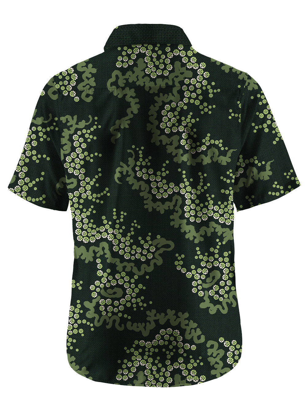 Orionride Plant Stems Zipper Pockets Ultra Lightweight Short Sleeves Gravel Shirt