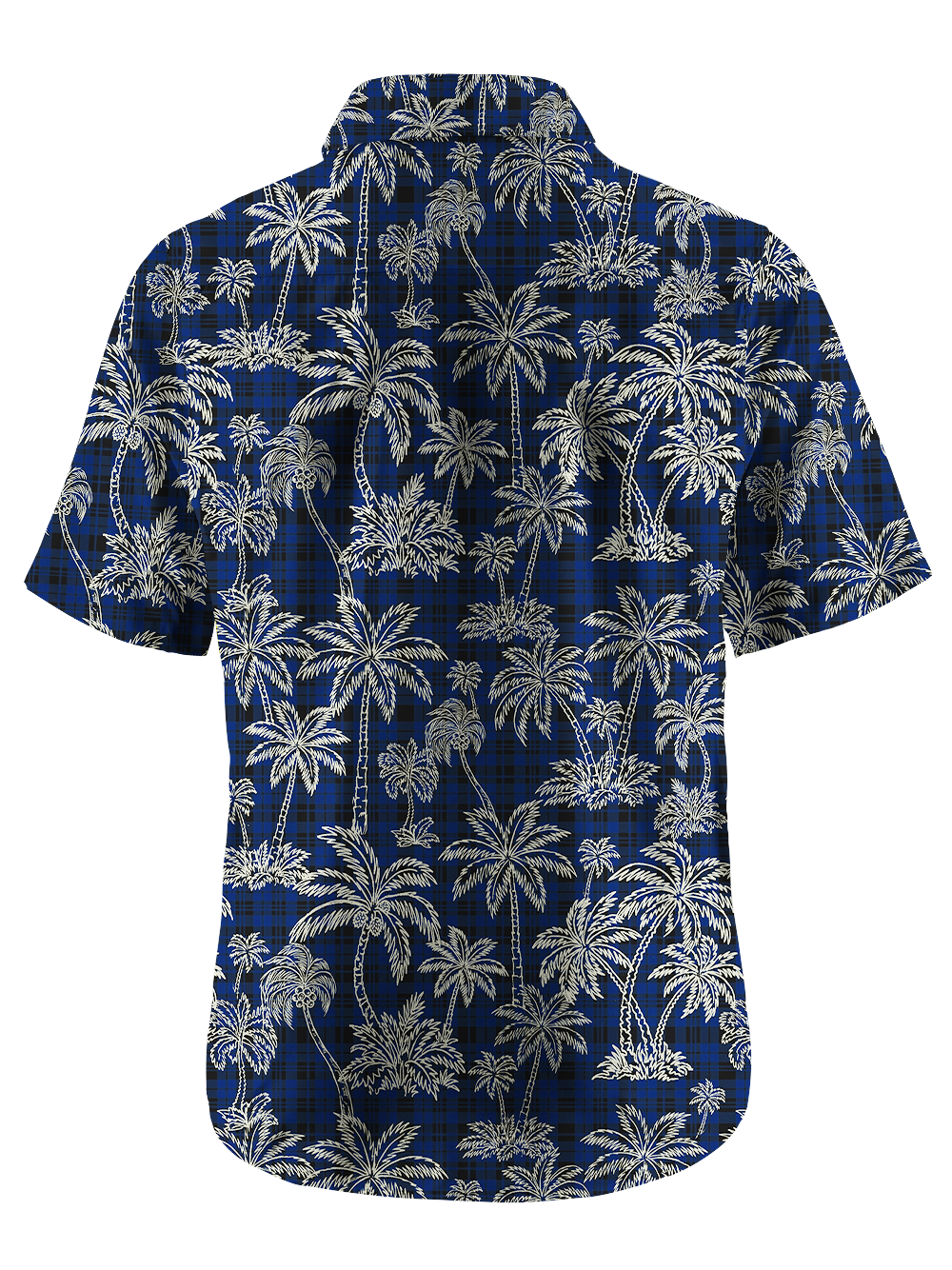 Orionride Striped Coconut Tree Zipper Pockets Ultra Lightweight Short Sleeves Gravel Shirt