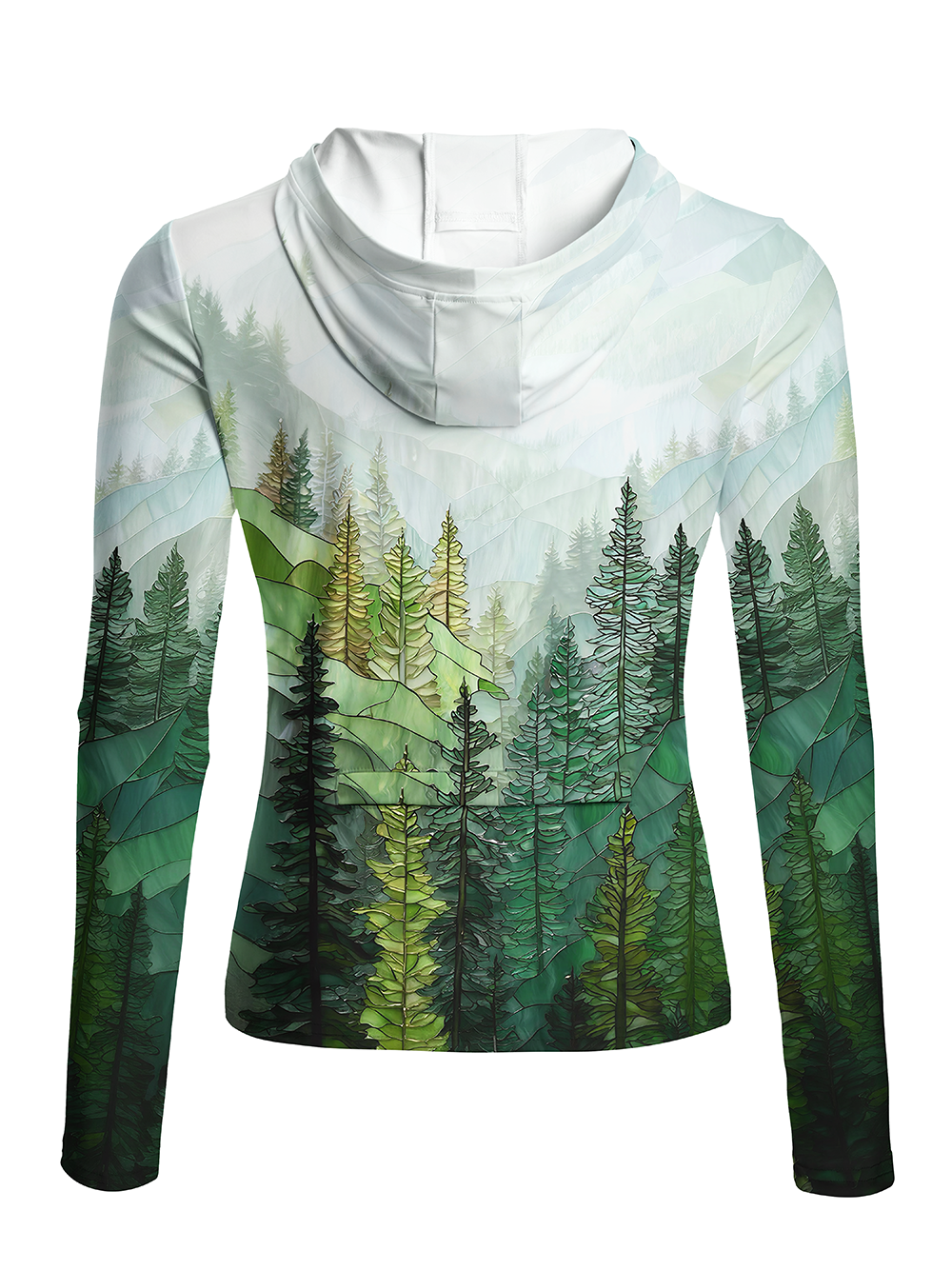 Orionride Dense Coniferous Forest Women's Long Sleeve Cycling Hoodie Shirt