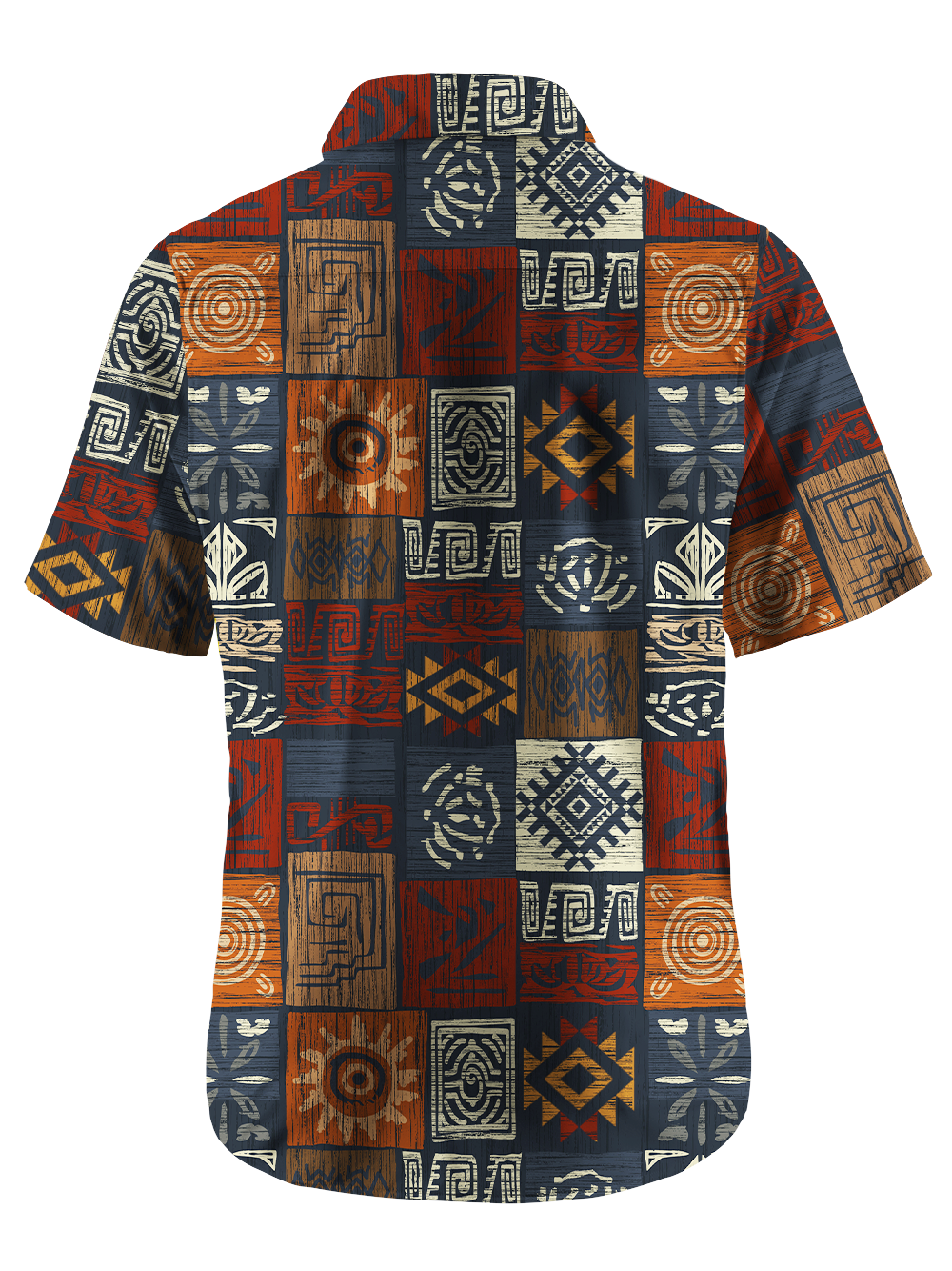 Orionride Ancient Grid Totem Zipper Pockets Ultra Lightweight Short Sleeves Gravel Shirt