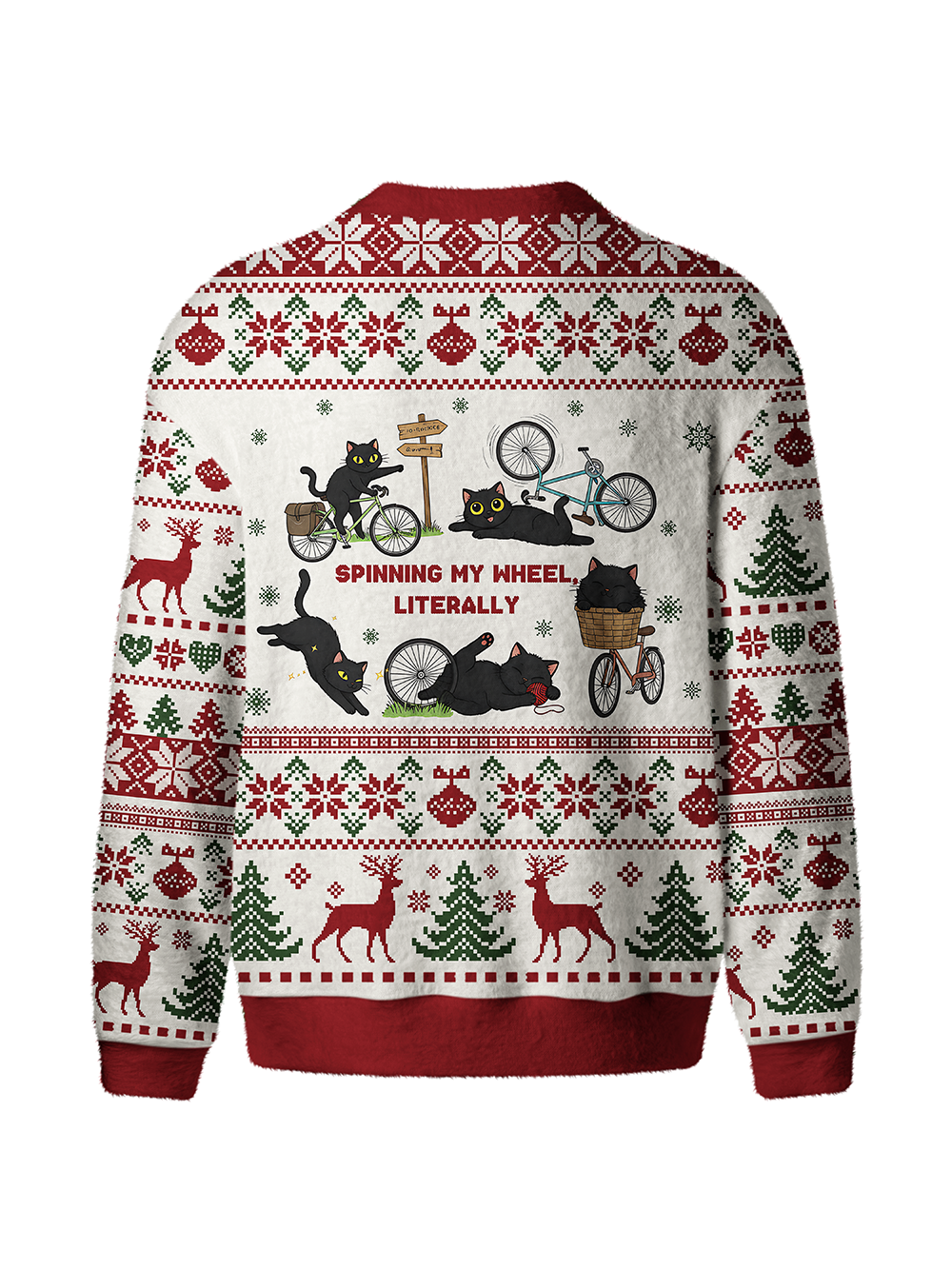 Orionride Happy Cat Men's Cardigan Knit Sweaters