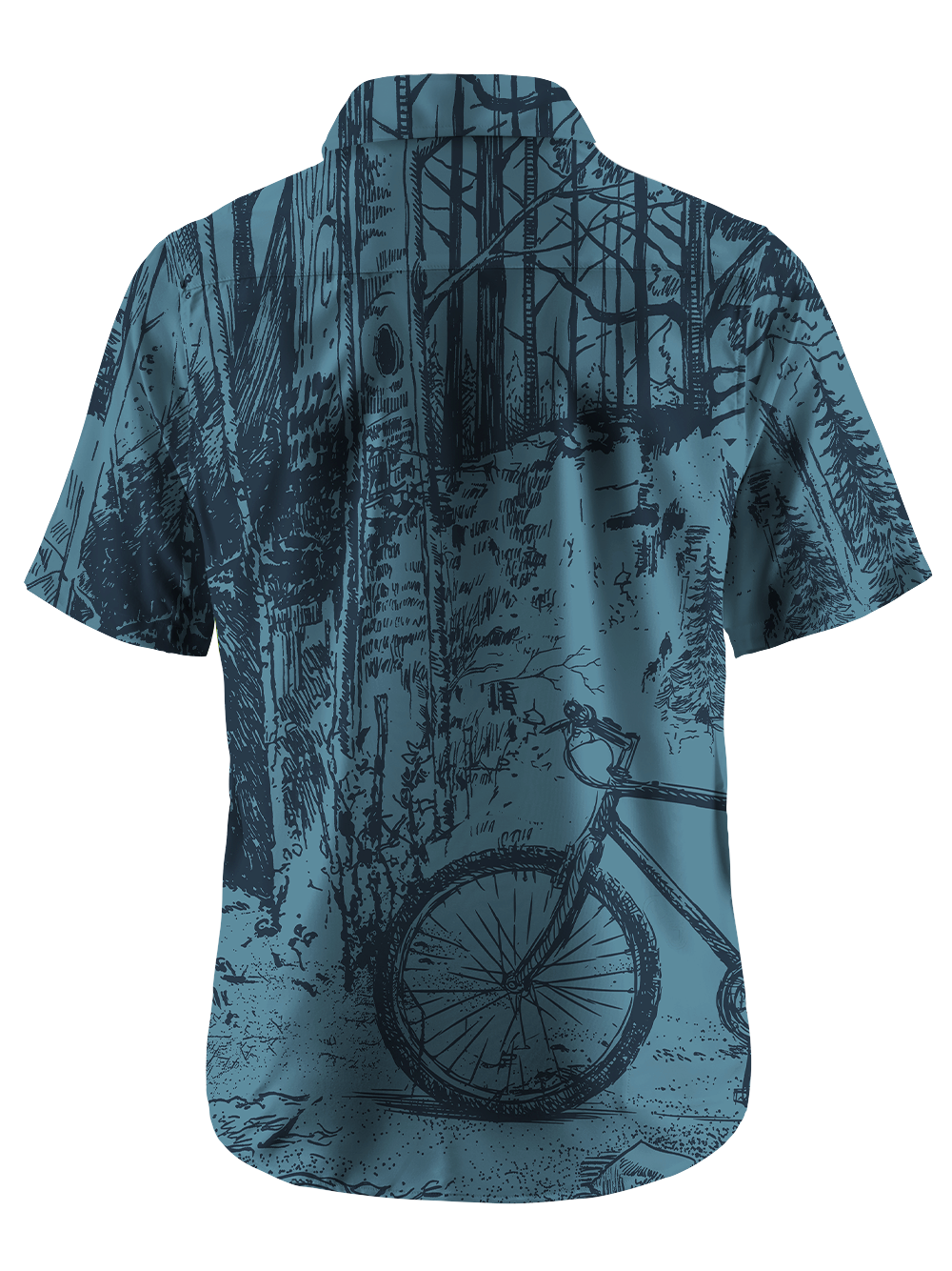 Orionride Forest Stop Ride Zipper Pockets Ultra Lightweight Short Sleeves Gravel Shirt