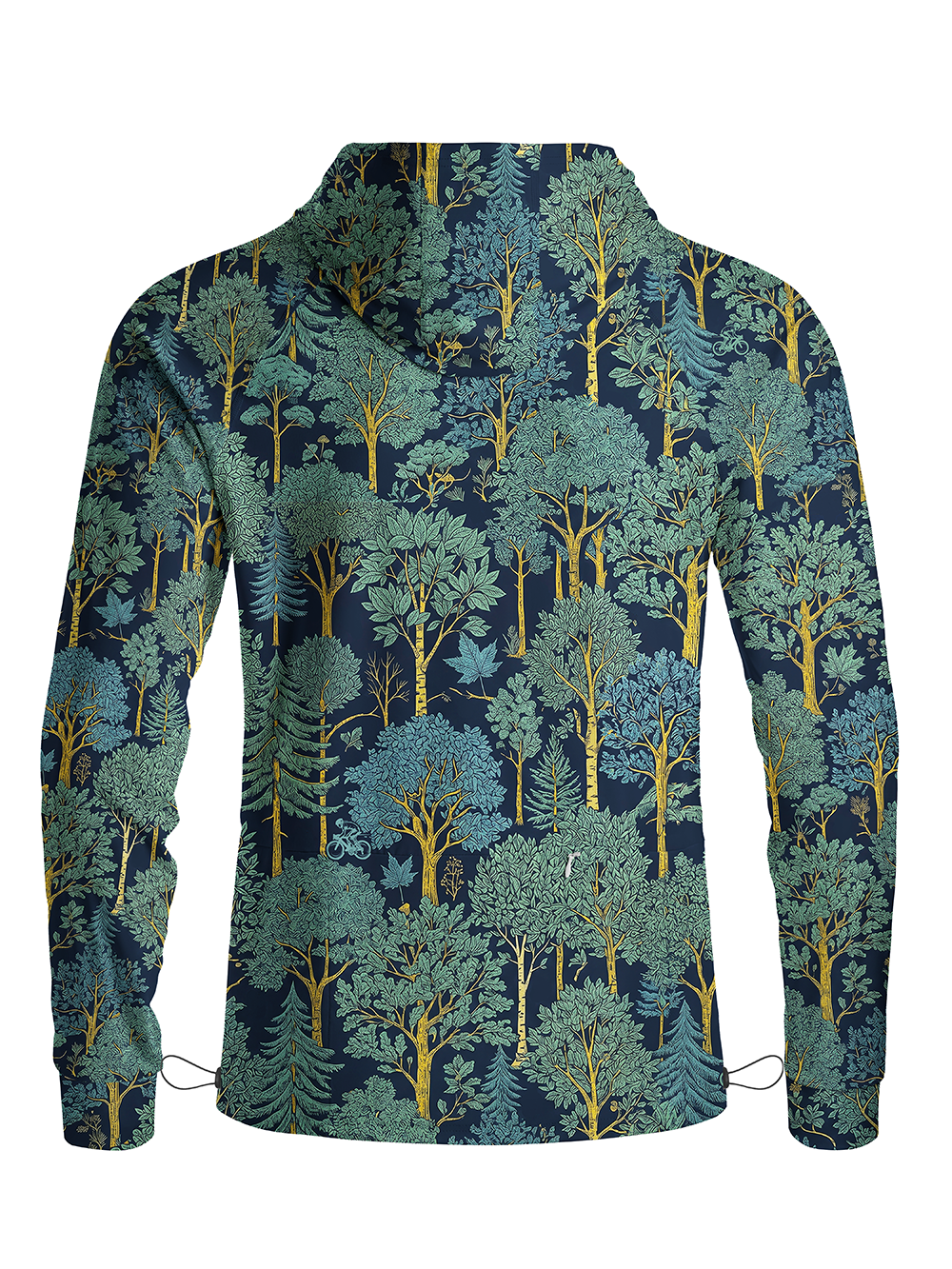 Orionride Deciduous Trees Long Sleeve Cycling Hoodie Shirt