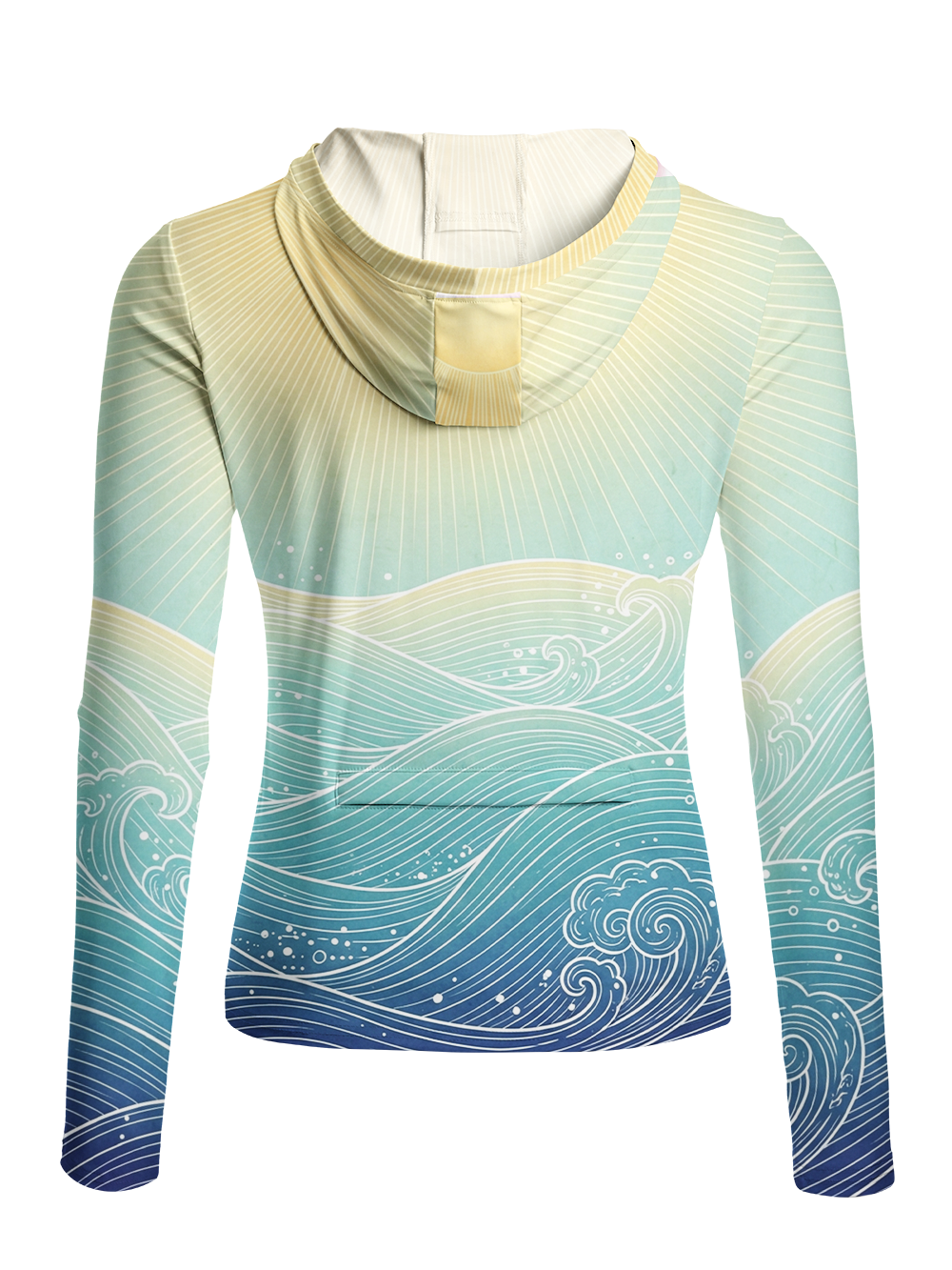 Orionride Sun & Sea Women's Long Sleeve Cycling Hoodie Shirt