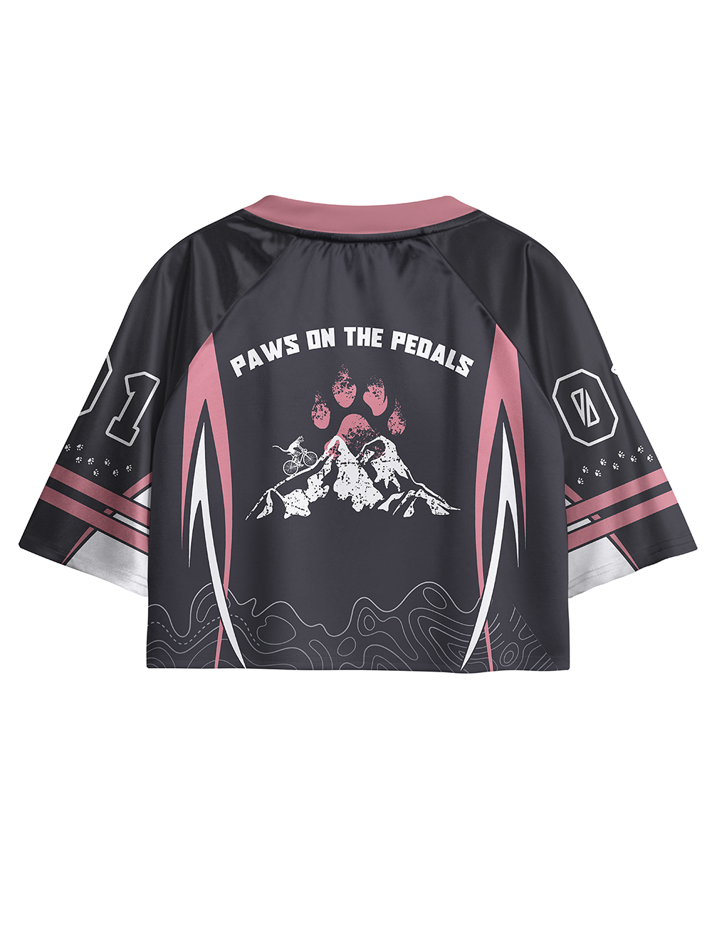 Orionride Meowntain Cat Women's Sports Crop Jersey
