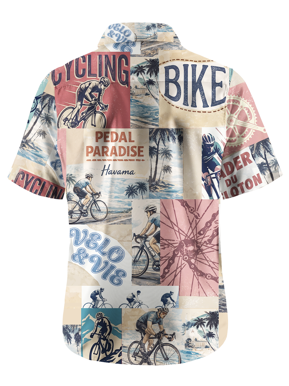 Orionride Beach Life Zipper Pockets Ultra Lightweight Short Sleeves Gravel Shirt