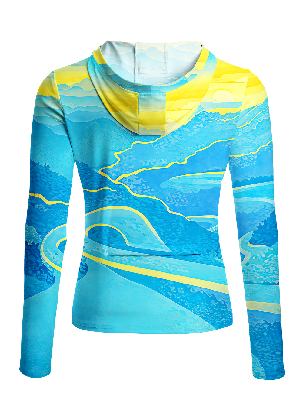 Orionride Flowing Water Women's Long Sleeve Cycling Hoodie Shirt