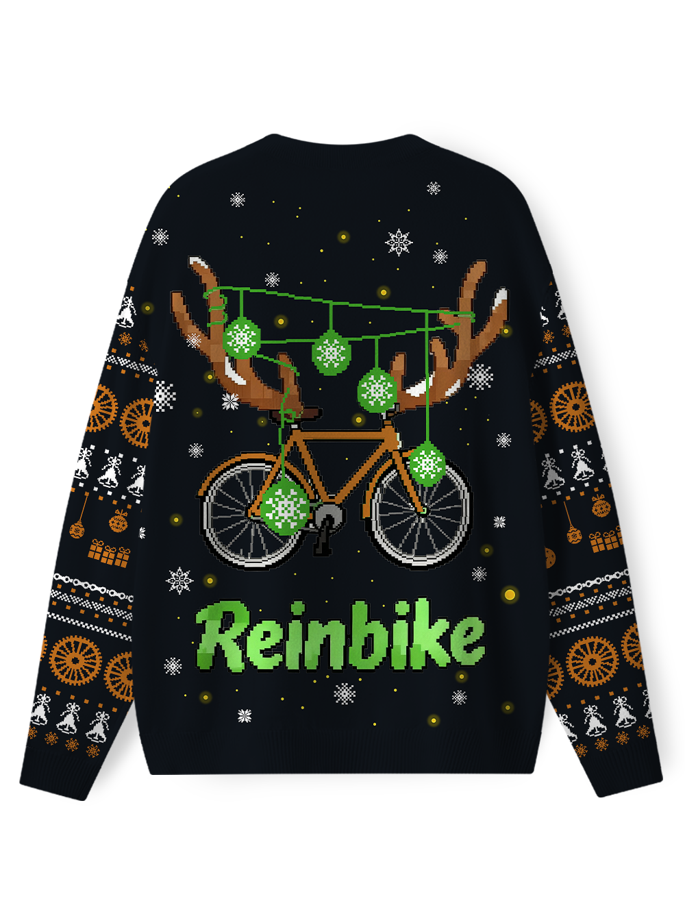 Orionride Deer Antler Bicycle Men's Sweaters