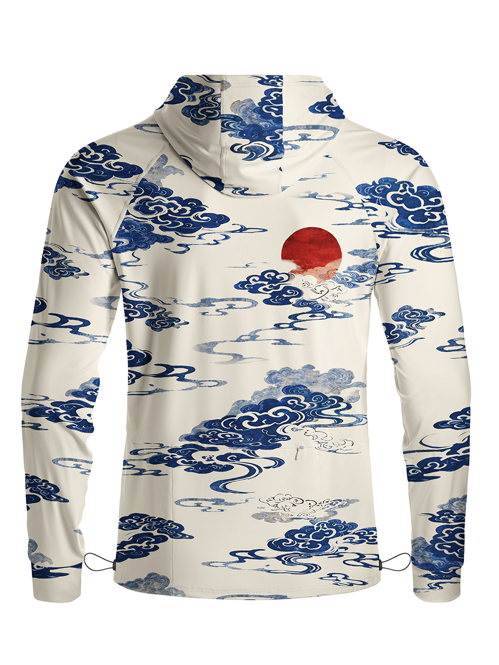 Orionride Auspicious Clouds Long Sleeve Cycling Hoodie Shirt