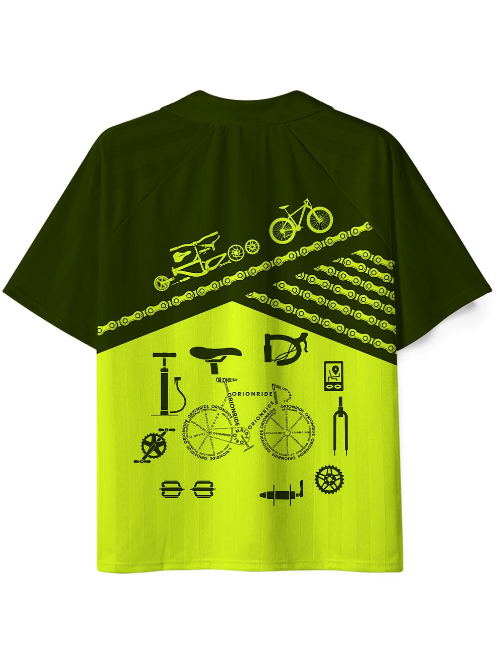 Orionride Letter Stitching Bicycle Collar Mesh Jersey