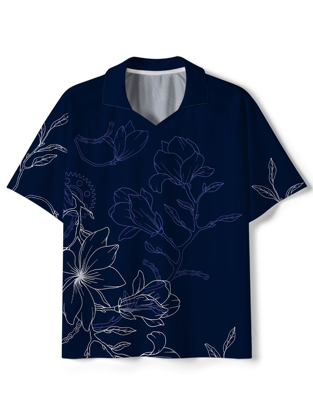 Orionride Gear Hibiscus Flower Collar Mesh Jersey