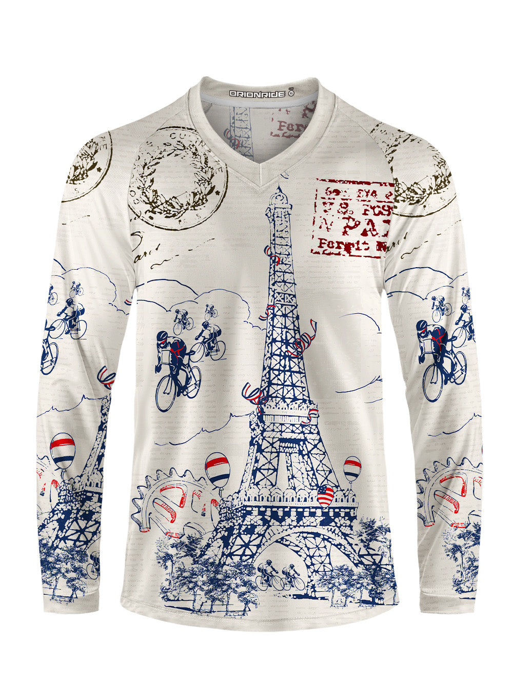 Orionride Arrival In Paris Long Sleeve Downhill Jersey