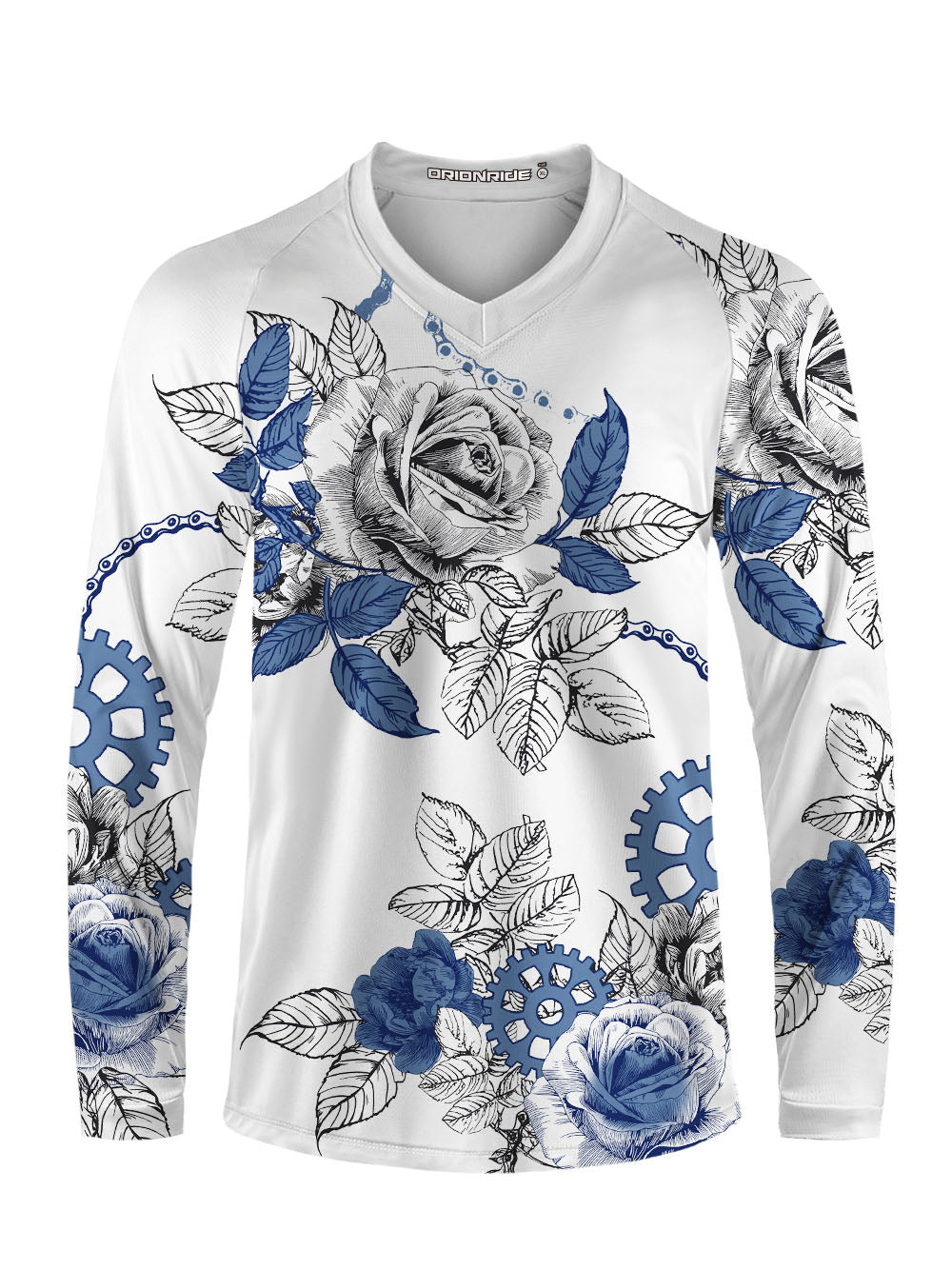 Orionride Blooming Roses Long Sleeve Downhill Jersey