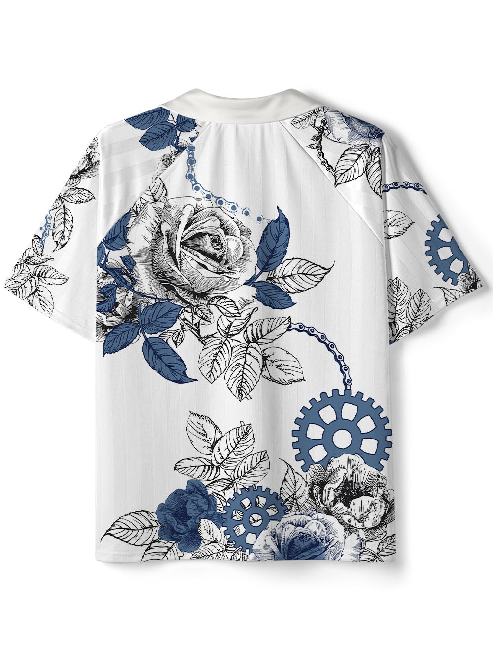 Orionride Blooming Roses Collar Mesh Jersey