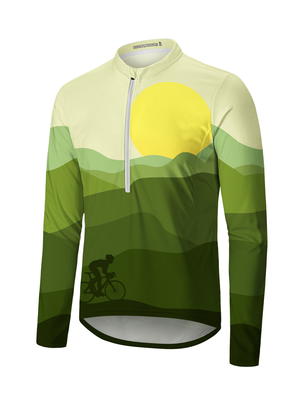 Orionride Lonely Journey Long Sleeve Half Zipper Mountain Bike Jersey