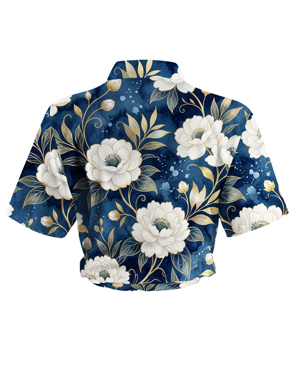 Orionride Delicate Camellia Zipper Pockets Ultra Lightweight Short Sleeves Women's Gravel Shirt