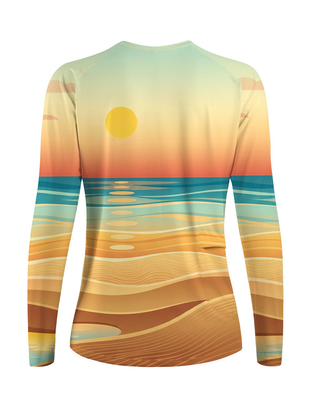 Orionride Golden Tide Line Women's Quick Dry Downhill Jersey