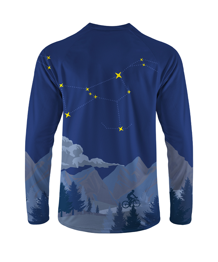 Orionride Cycling Under The Stars Long Sleeve Downhill Jersey