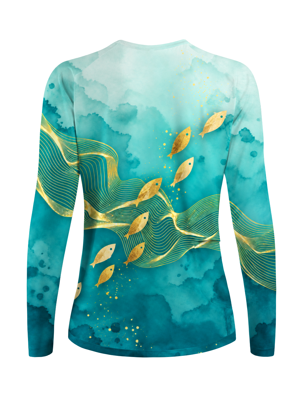 Orionride Golden Fish Current Women's Quick Dry Downhill Jersey