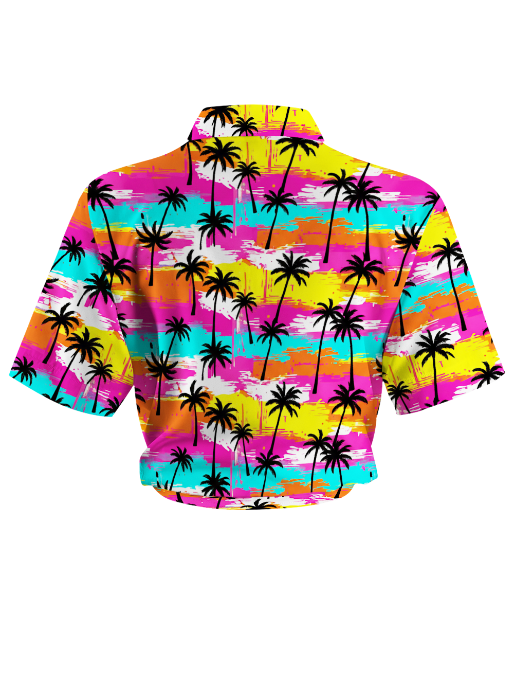 Orionride Colorful Hawaii Zipper Pockets Ultra Lightweight Short Sleeves Women's Gravel Shirt