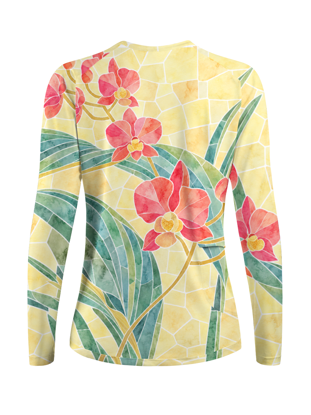 Orionride Mosaic Orchid Bloom Women's Quick Dry Downhill Jersey