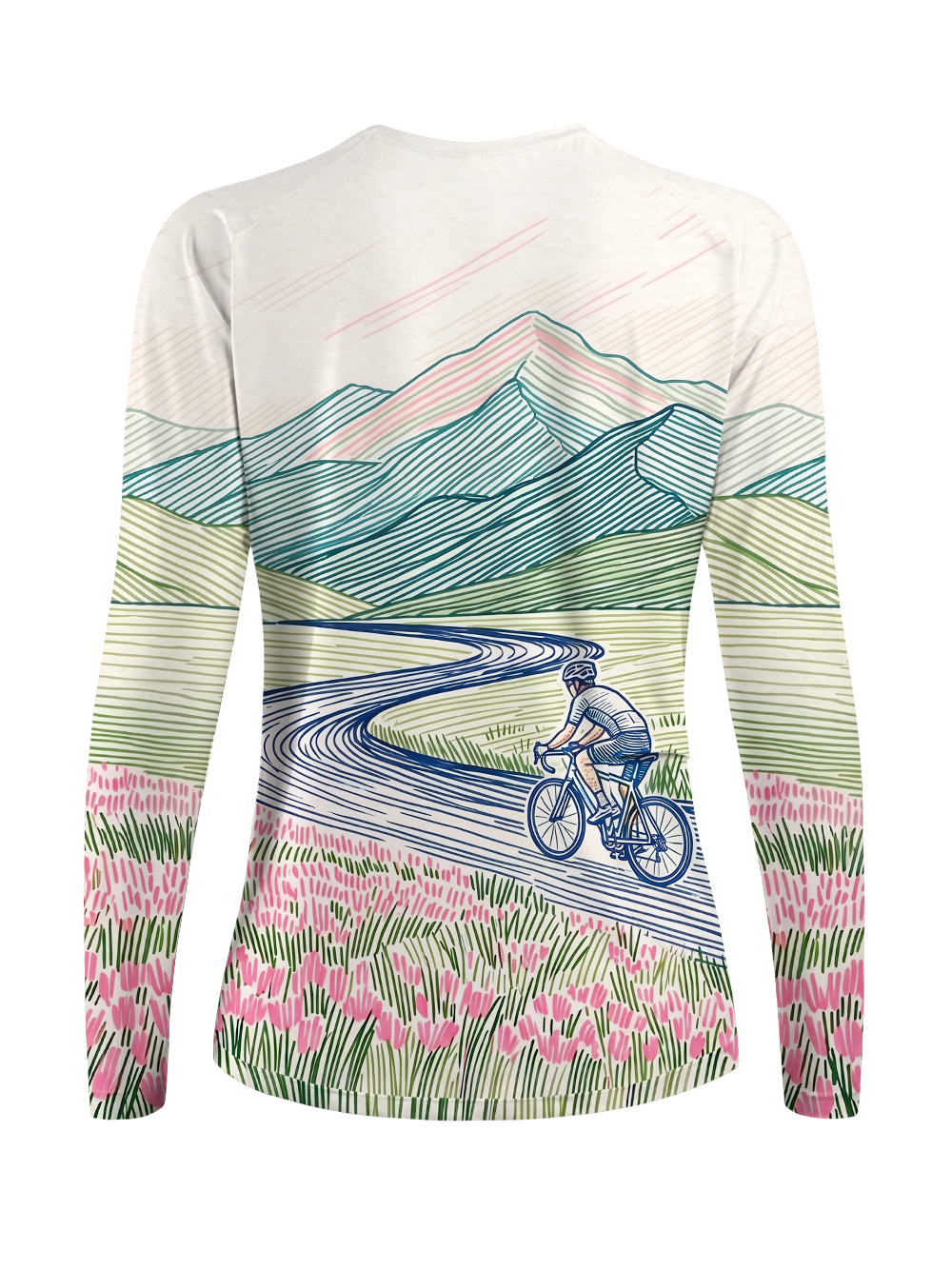 Orionride Cycling Mountain Lines Women's Quick Dry Downhill Jersey