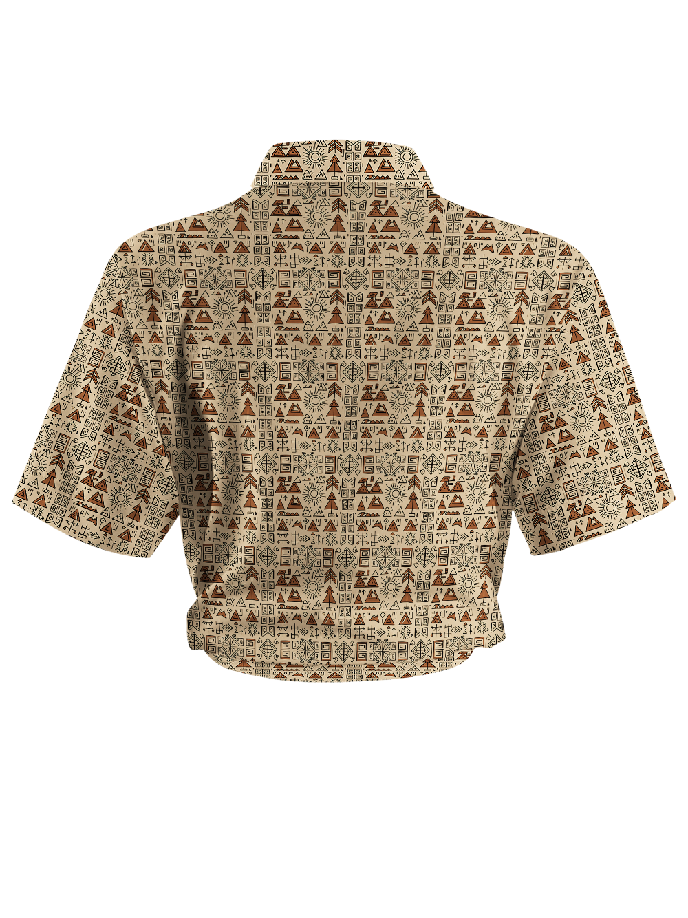 Orionride Tribal Art Zipper Pockets Ultra Lightweight Short Sleeves Women's Gravel Shirt