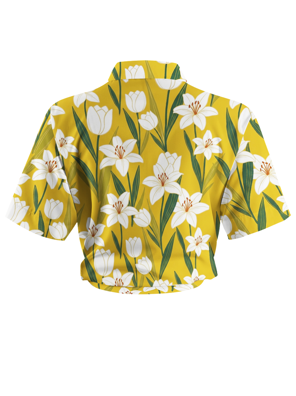 Orionride Yellow Lily Zipper Pockets Ultra Lightweight Short Sleeves Women's Gravel Shirt