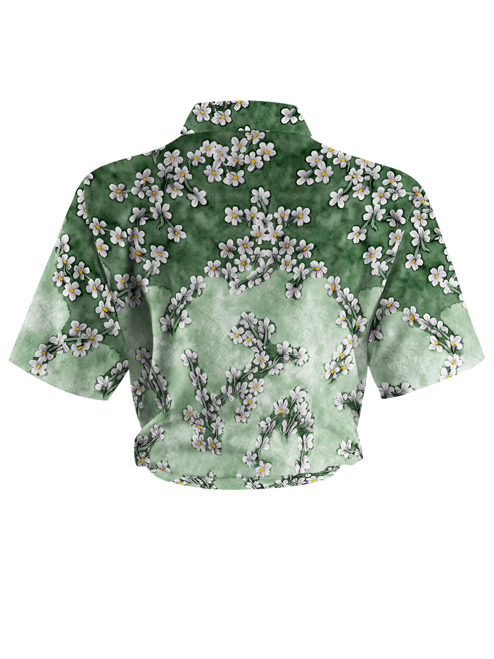 Orionride Dye Flower Zipper Pockets Ultra Lightweight Short Sleeves Women's Gravel Shirt