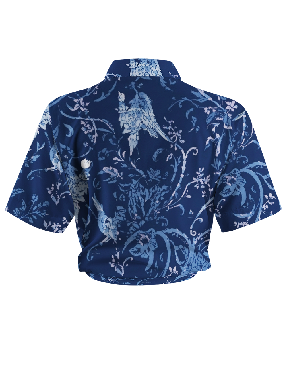 Orionride Deep Blue Forest Zipper Pockets Ultra Lightweight Short Sleeves Women's Gravel Shirt