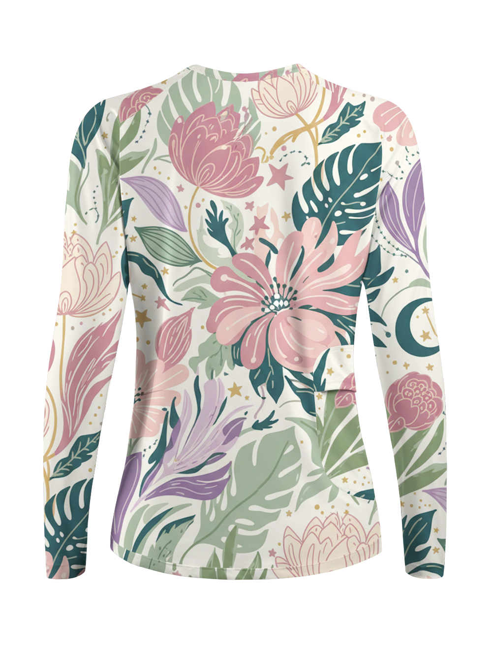 Orionride Abundant Flowers Women's Quick Dry Downhill Jersey