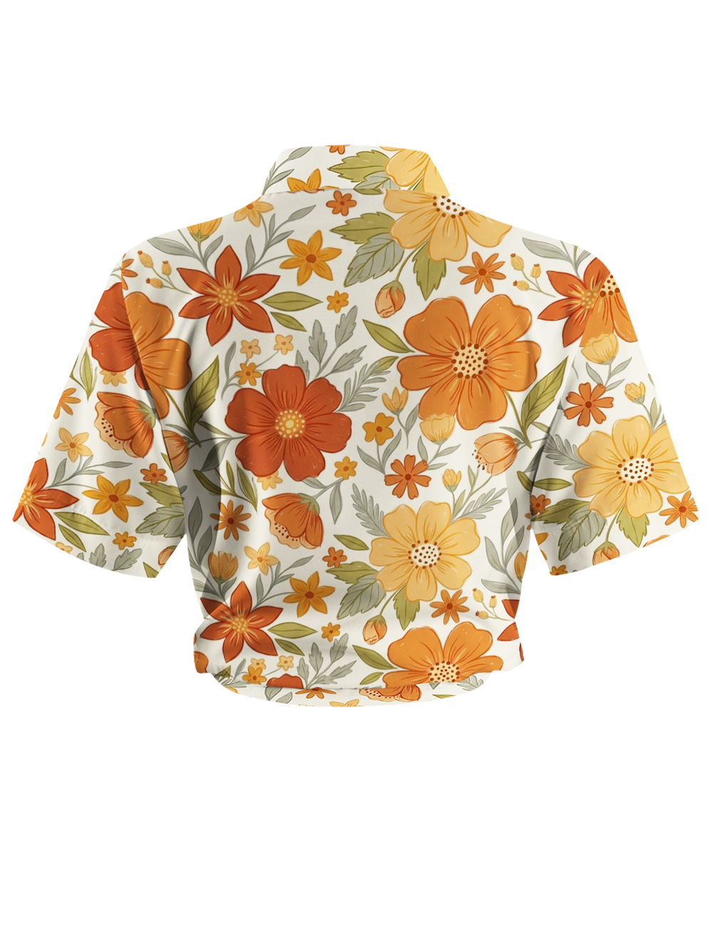 Orionride Bright Daisy Zipper Pockets Ultra Lightweight Short Sleeves Women's Gravel Shirt