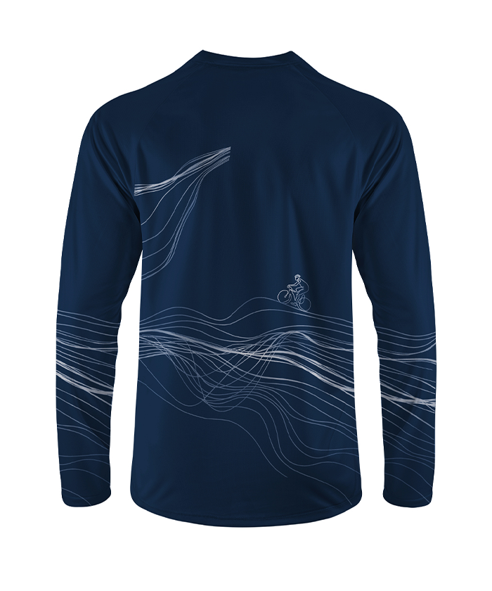 Orionride Spatial Lines Long Sleeve Downhill Jersey