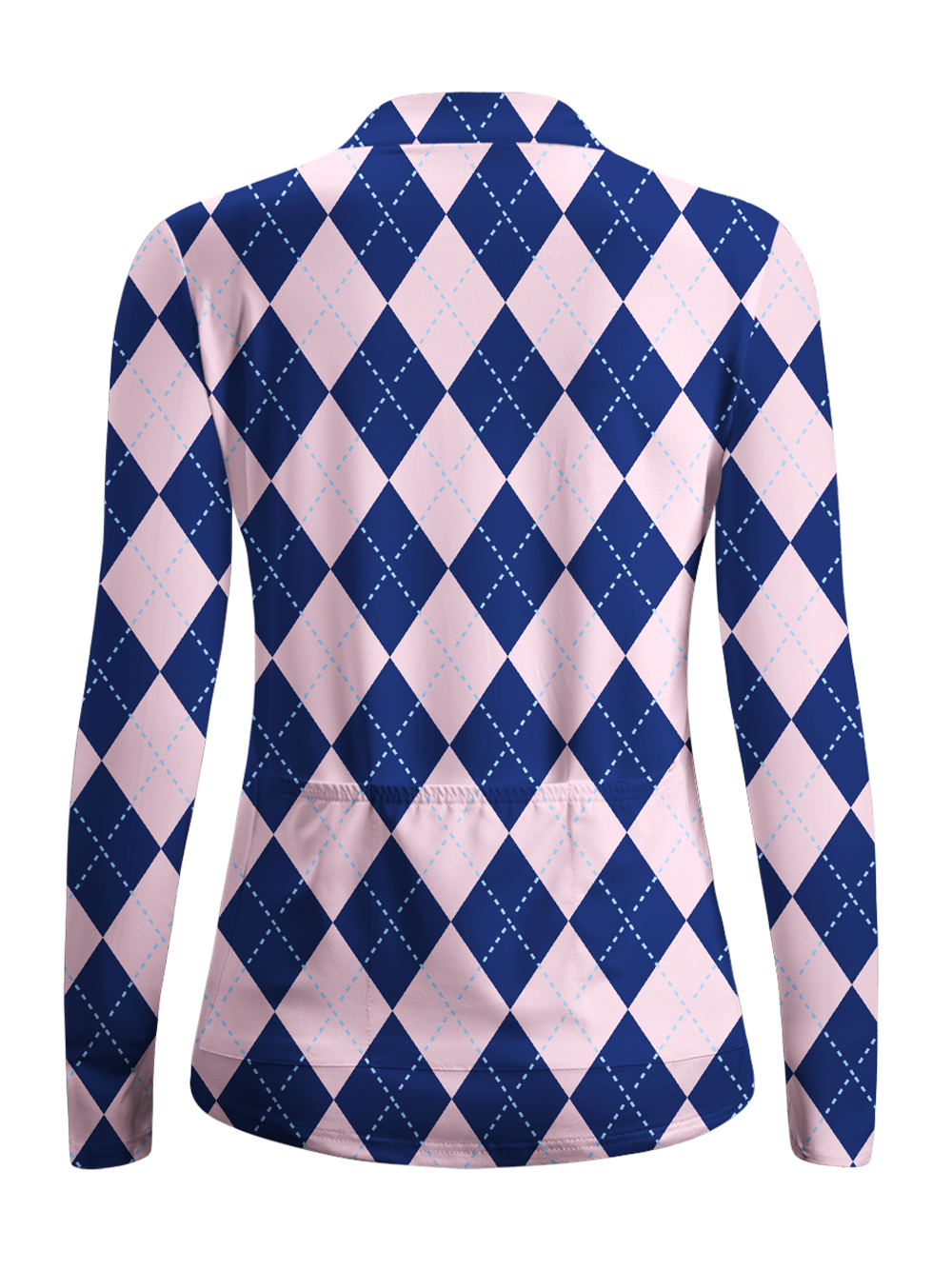 Orionride Diamond Grid Women's Quarter Zipper Long Sleeve Jersey