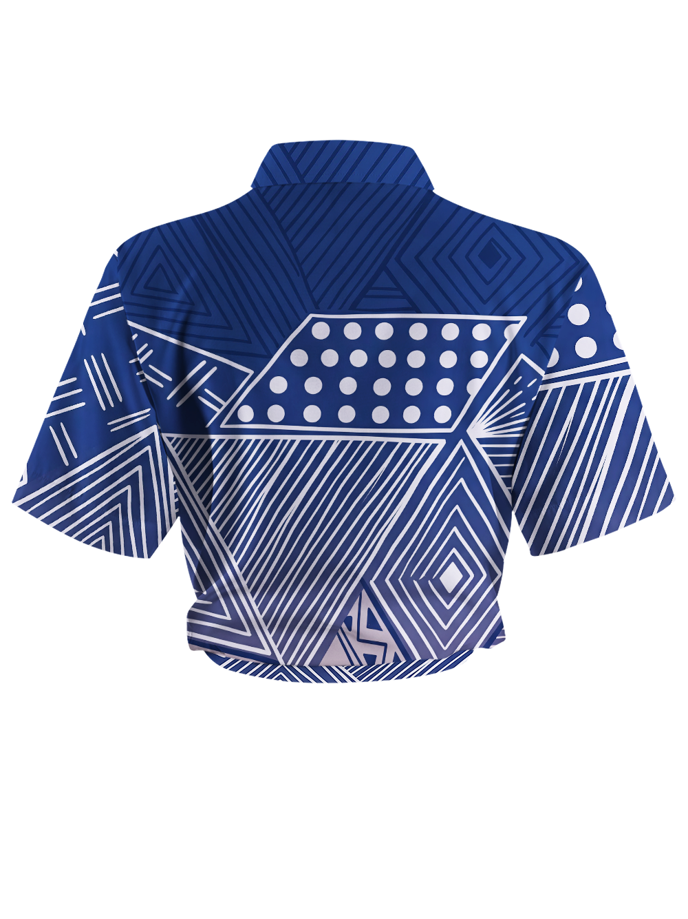 Orionride Blue&Pink Geometry Zipper Pockets Ultra Lightweight Short Sleeves Women's Gravel Shirt