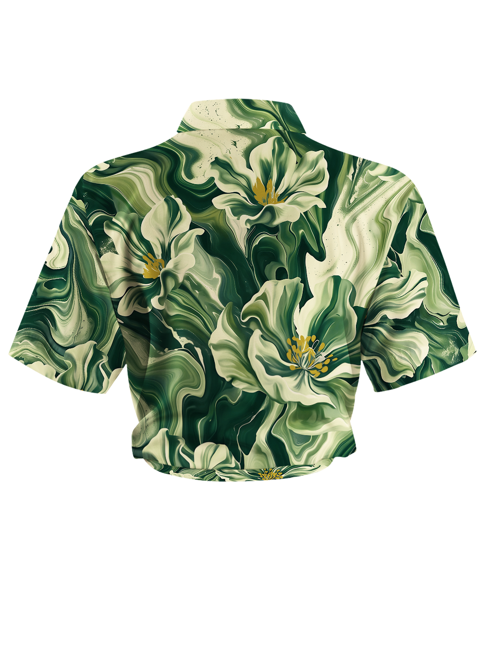 Orionride Fluid Blossoms Zipper Pockets Ultra Lightweight Short Sleeves Women's Gravel Shirt